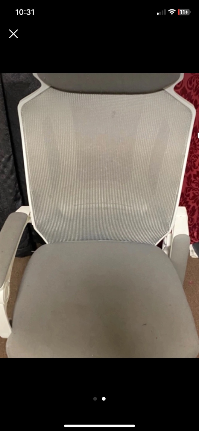 White Mesh Office Chair #freecycle