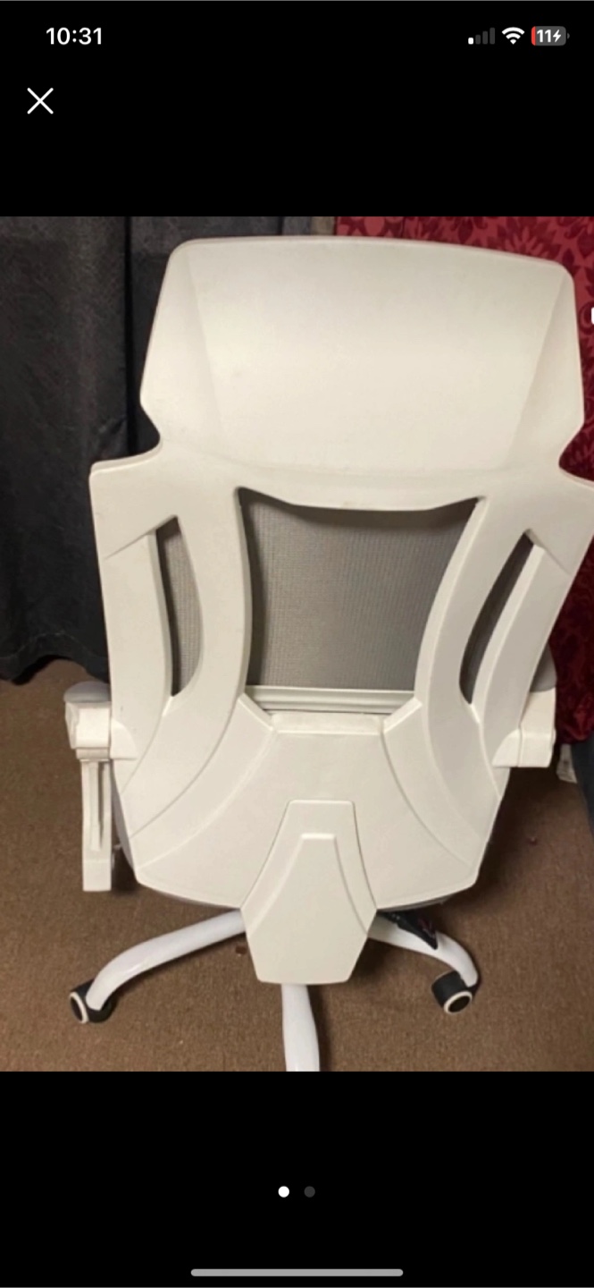 White Mesh Office Chair #freecycle - photo 2