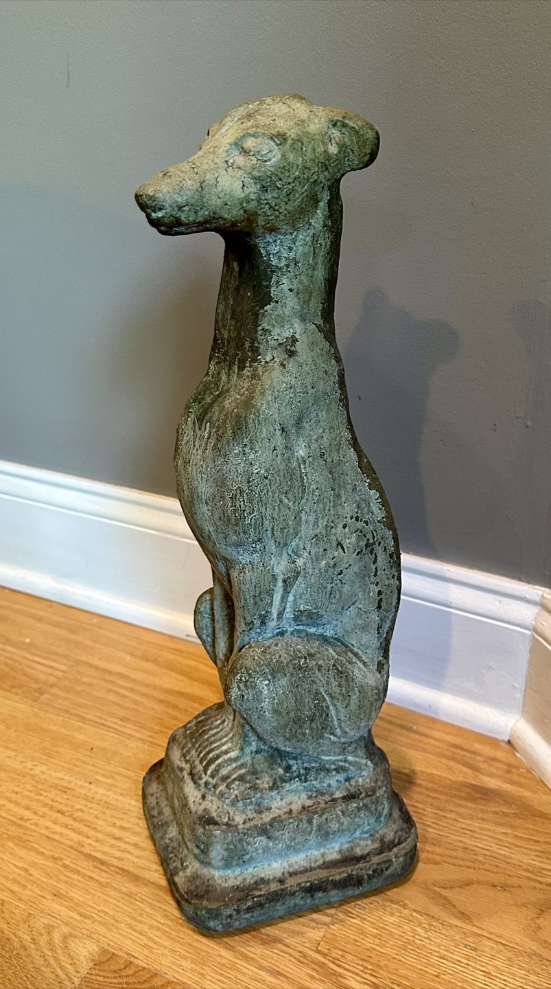 Stone Greyhound Statue - photo 2