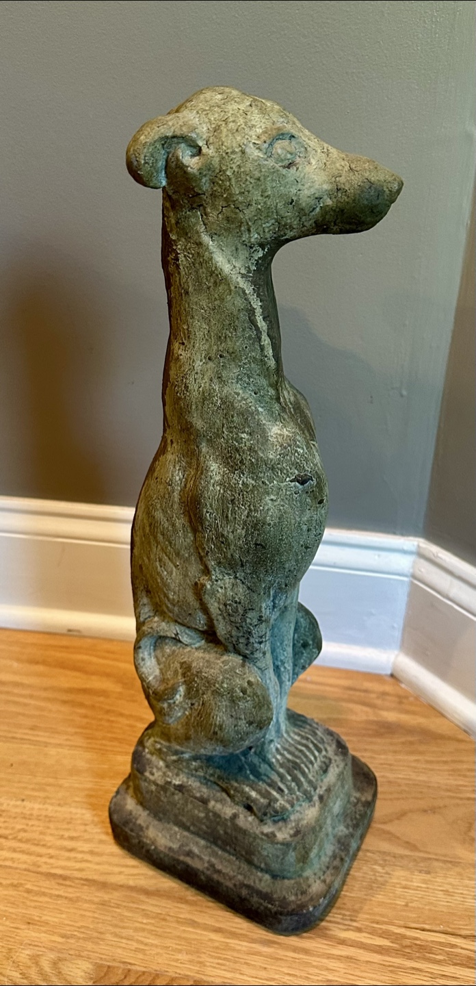 Stone Greyhound Statue - photo 3