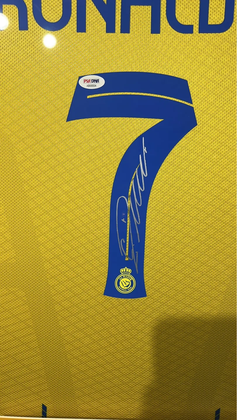Framed Cristiano Ronaldo Al Nassr FC Signed Jersey image indicator(2)