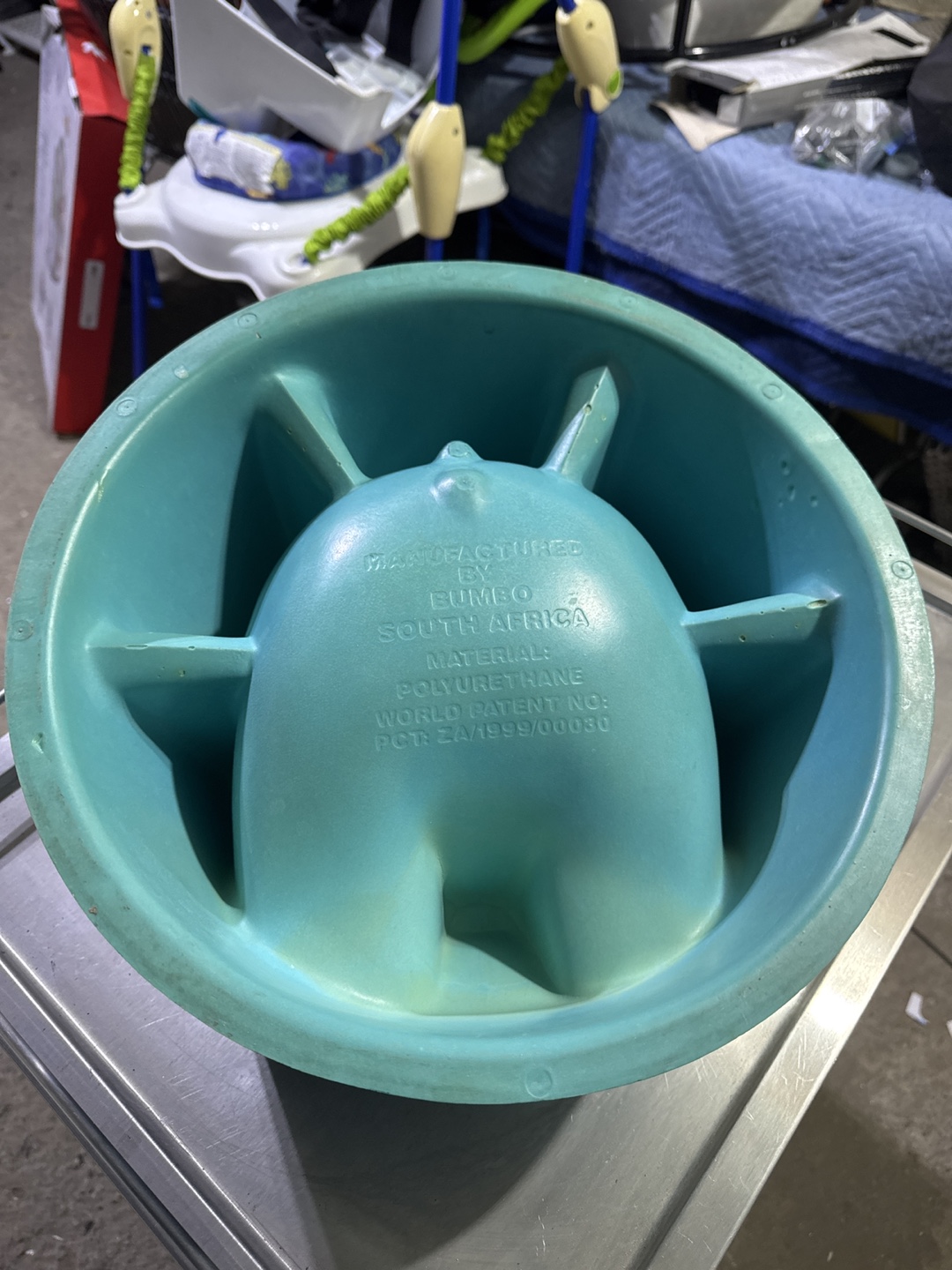 Bumbo Baby Seat with Tray - Teal - photo 4