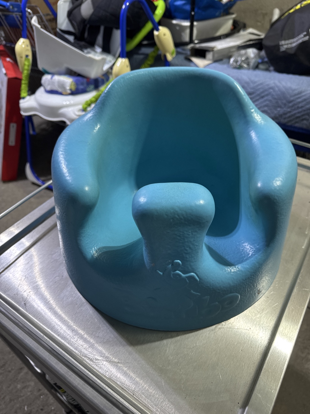 Bumbo Baby Seat with Tray - Teal - photo 3