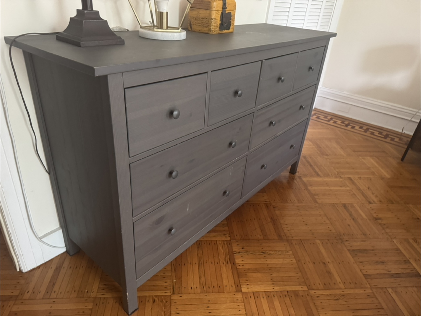 IKEA HEMNES 8-Drawer Dresser - Gray - photo 2
