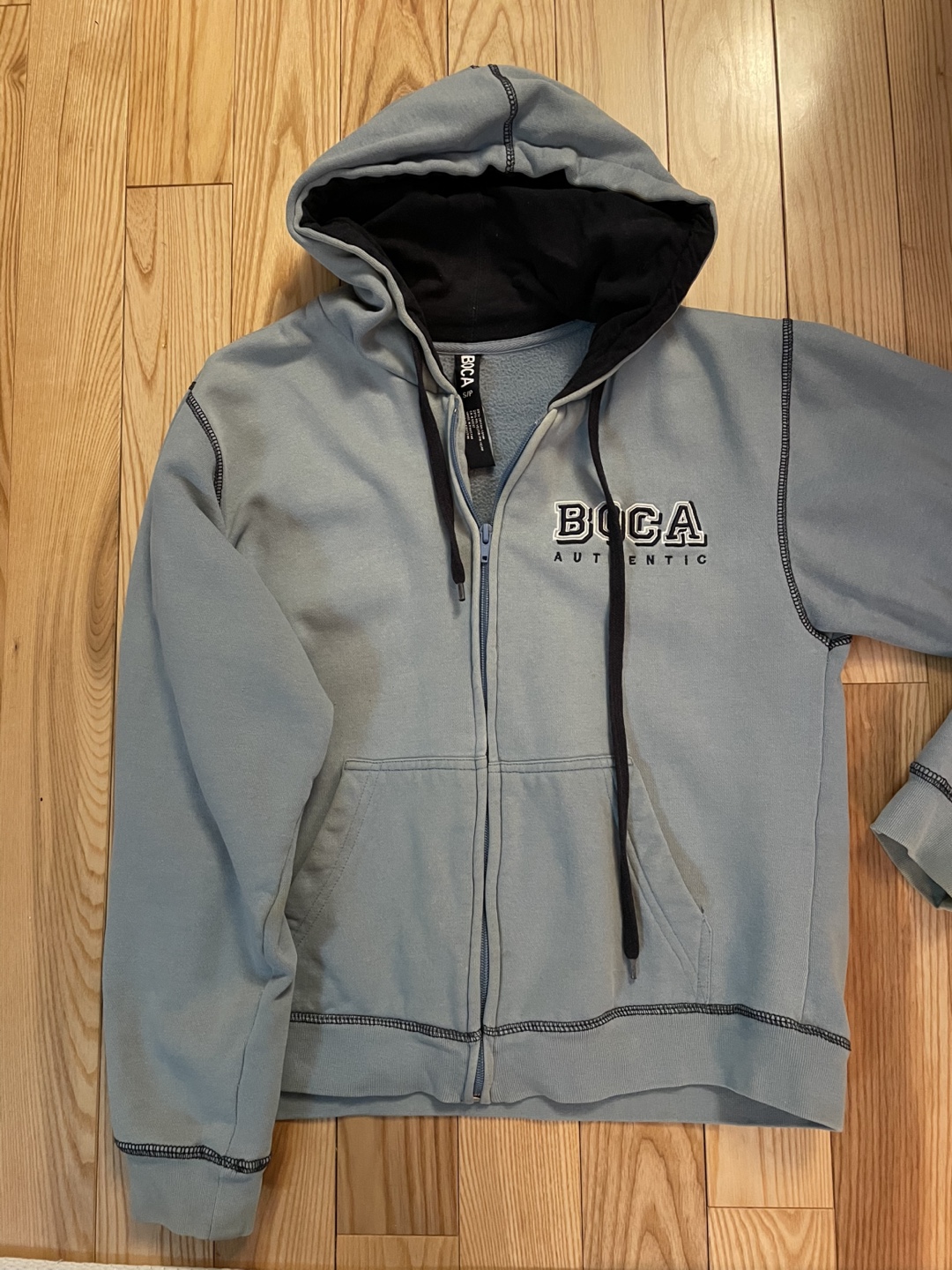 Boca Authentic Zip-Up Hoodie, S