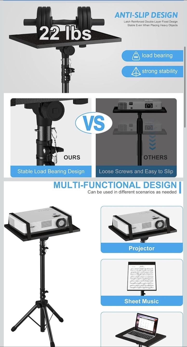 New Decoss Projector Stand/Laptop Table - photo 2