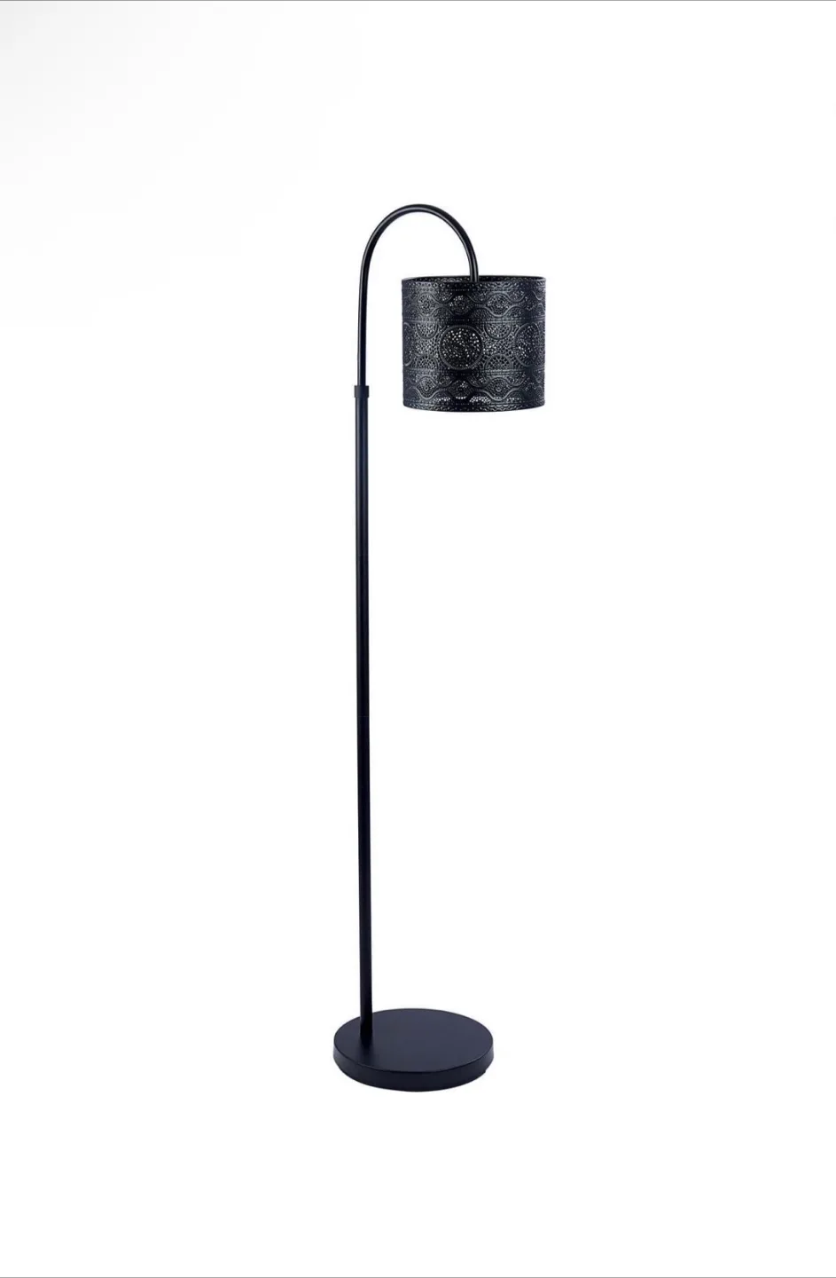 Black Metal Floor Lamp 58 in. thumbnail