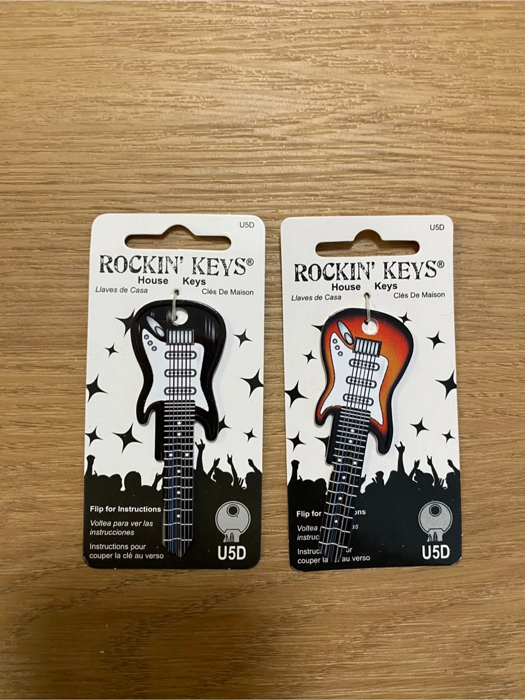 U5D Uncut Keys - Guitar Shaped Key Blanks (2-Pack) thumbnail