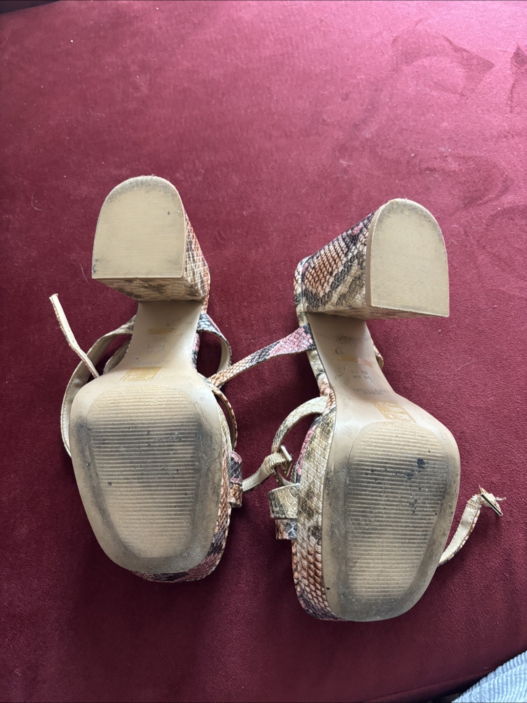 Snakeskin Platform Heels - photo 5