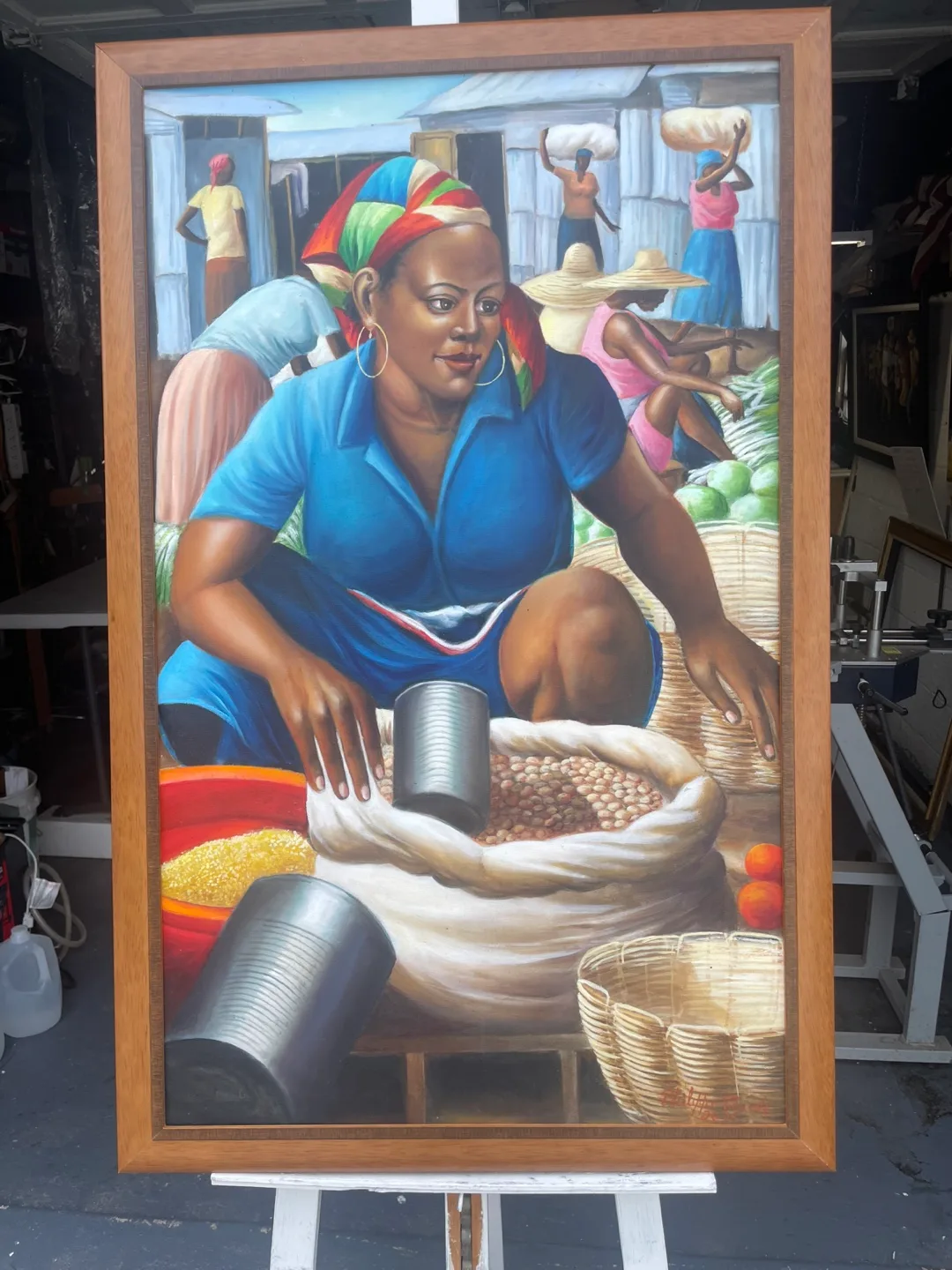 Oil painting haitian art philippe claude image indicator(3)