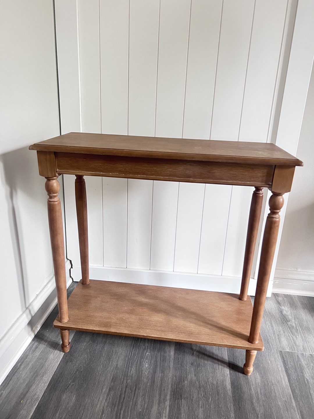 Wooden Console Table with Shelf - photo 2