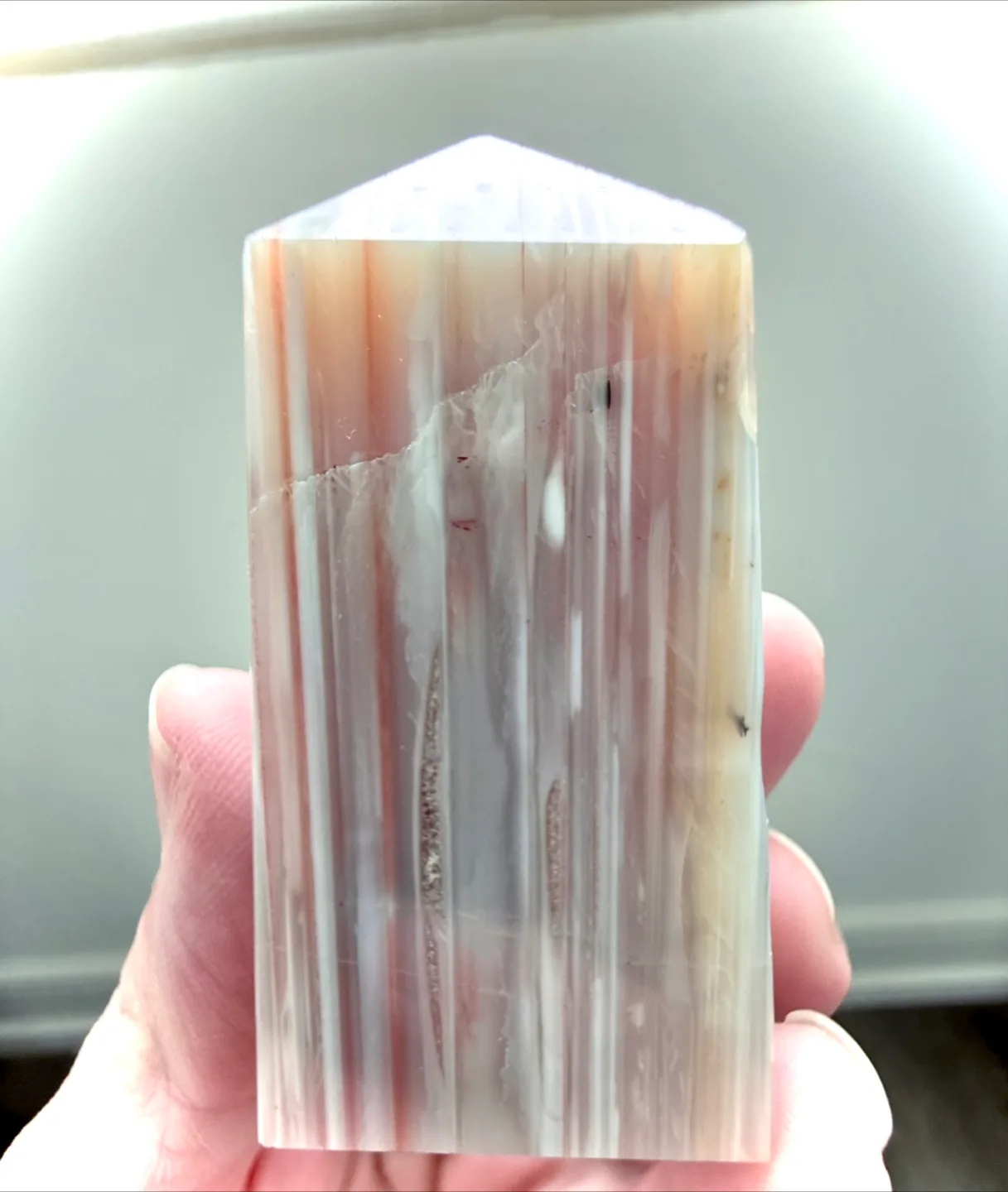 Set of Four Polished Banded Agate Towers image indicator(5)