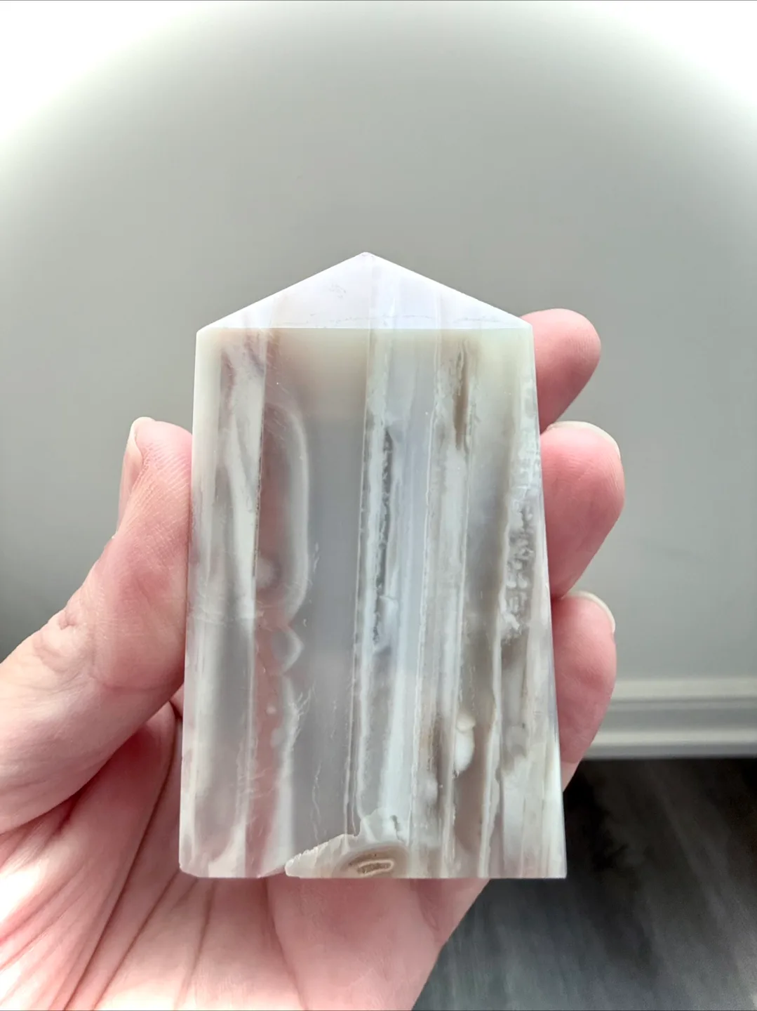 Set of Four Polished Banded Agate Towers image indicator(10)