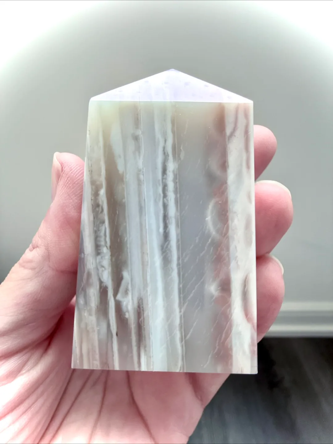 Set of Four Polished Banded Agate Towers image indicator(9)