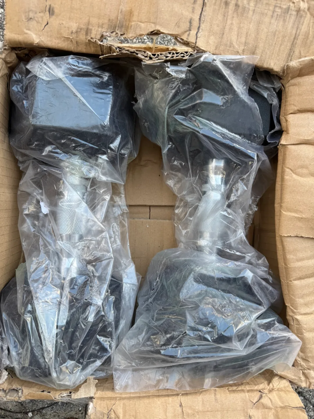 SOOZIER RUBBER COVERED  DUMBBELL SET- 25LBS X2- NEW thumbnail