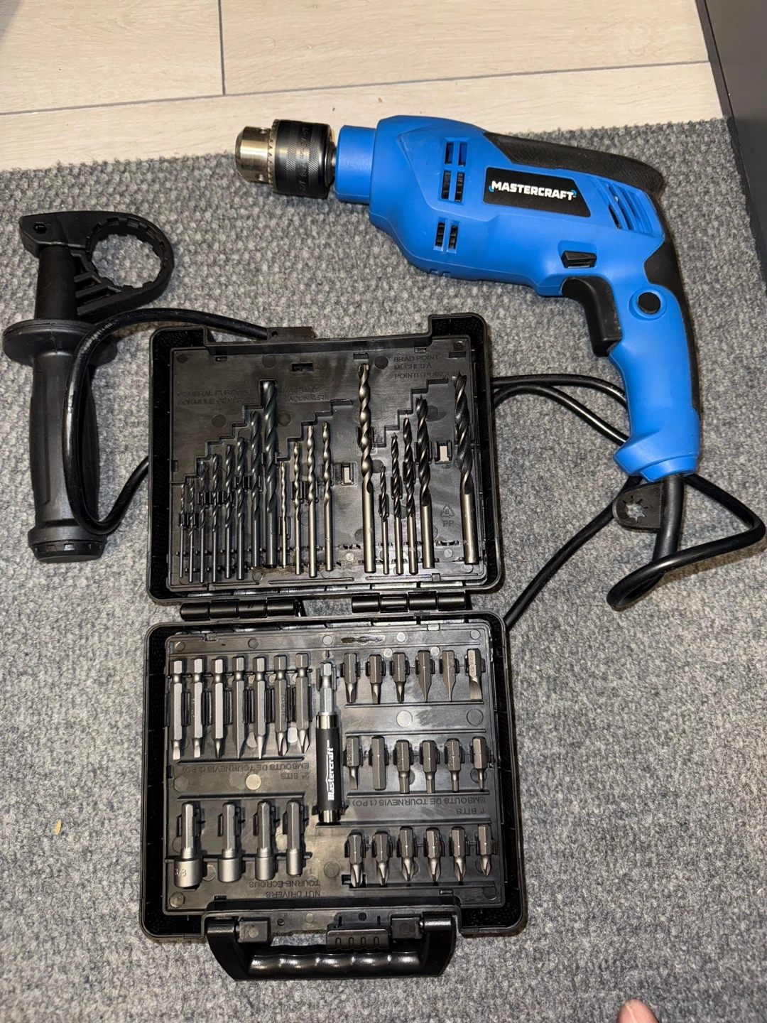 Mastercraft Speed Hammer Drill & 50-pc Screwdriver & Drill