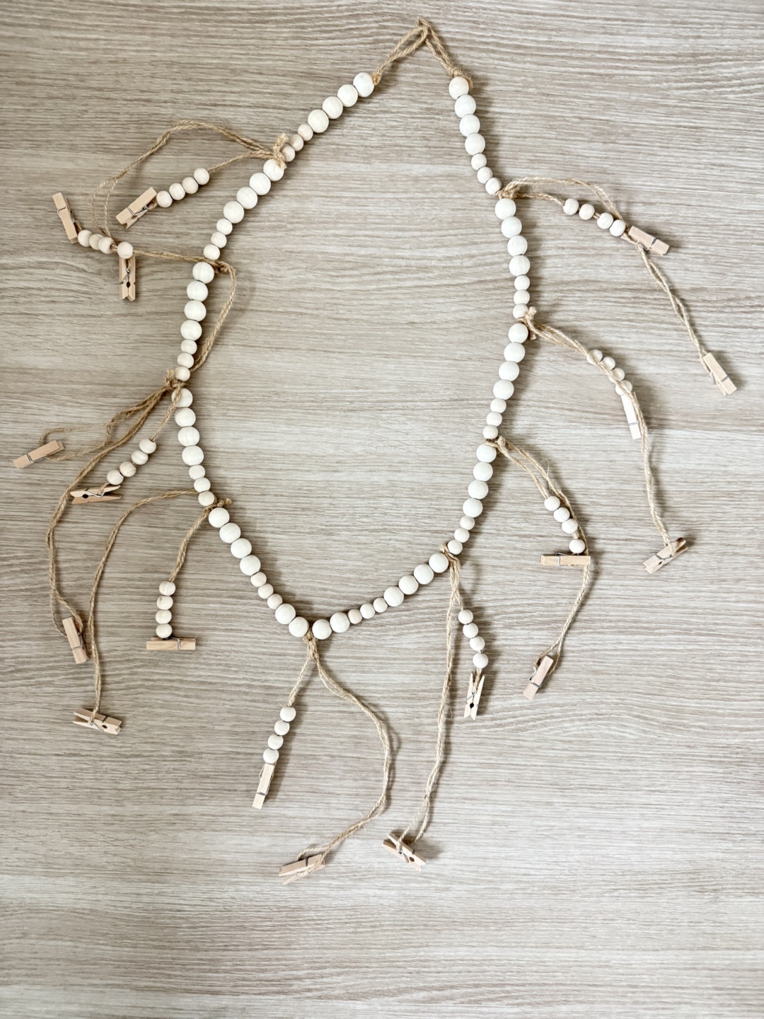 Boho Wooden Bead Garland - Photo Display - photo 2