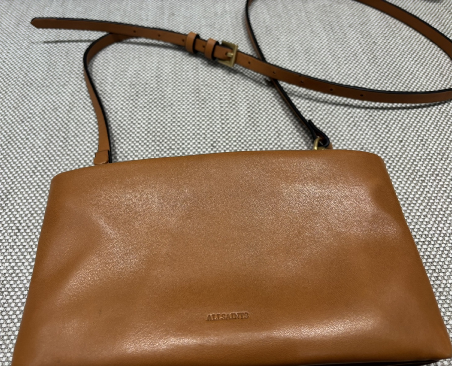 All Saints Leather Crossbody Bag - Tan - photo 2