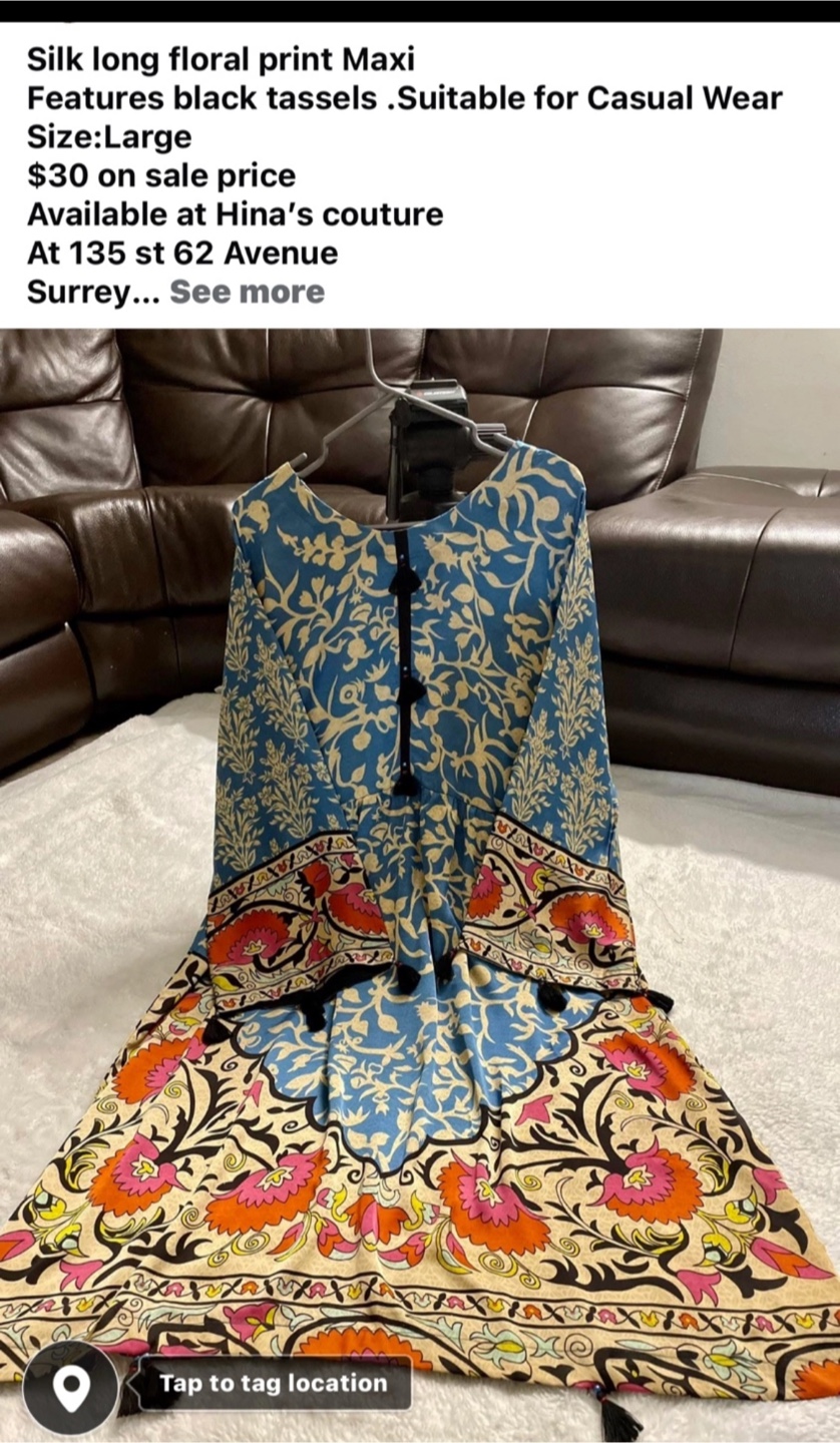 Floral silk Maxi