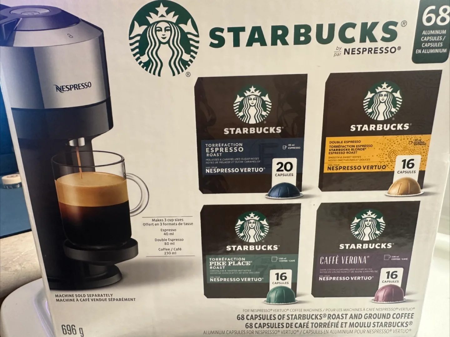 Starbucks Nespresso Vertuo Coffee Pods Bundle thumbnail