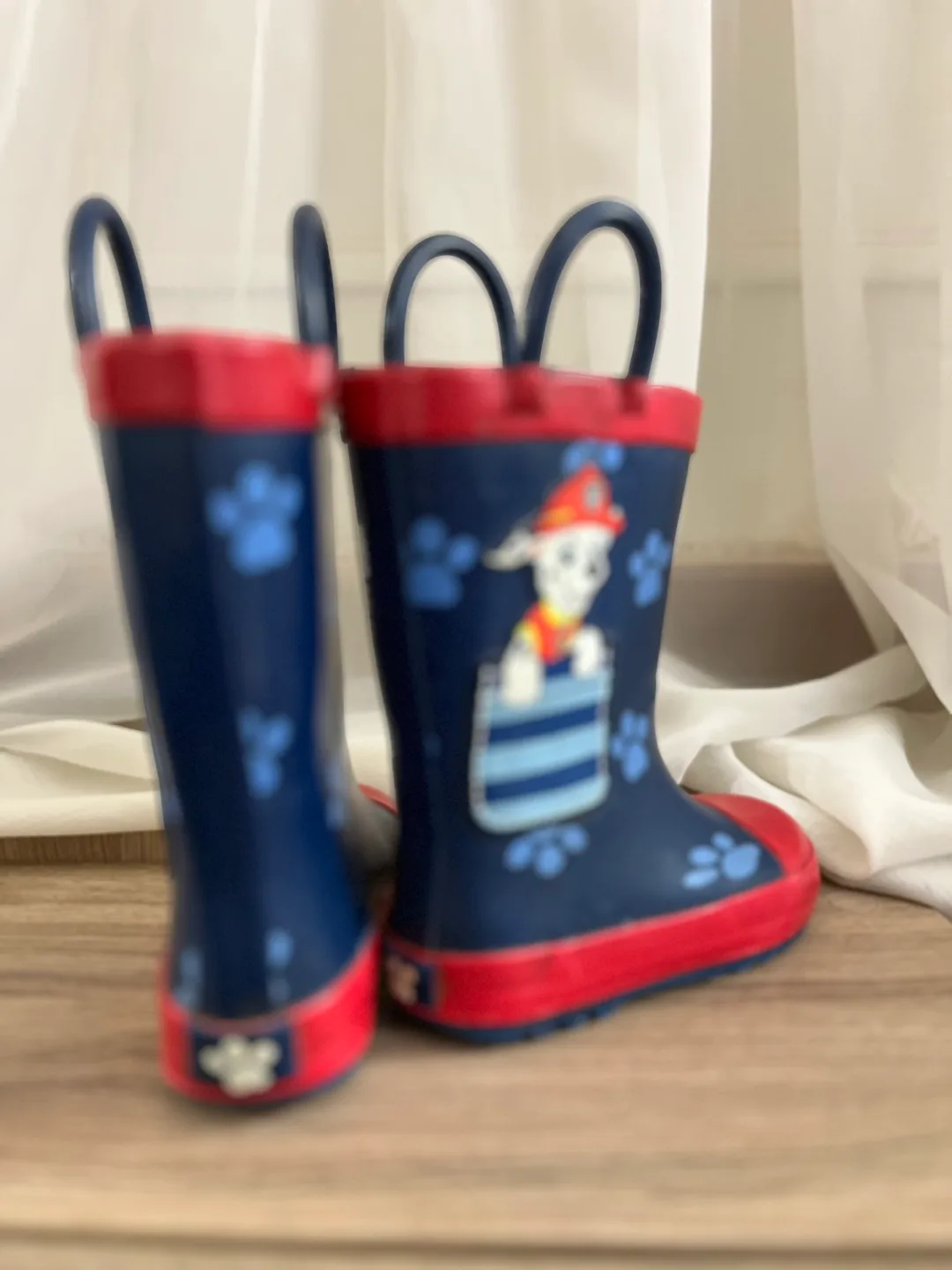 🚓🌧️ Paw Patrol Toddler Rain Boots - Size 8 (25) image indicator(3)