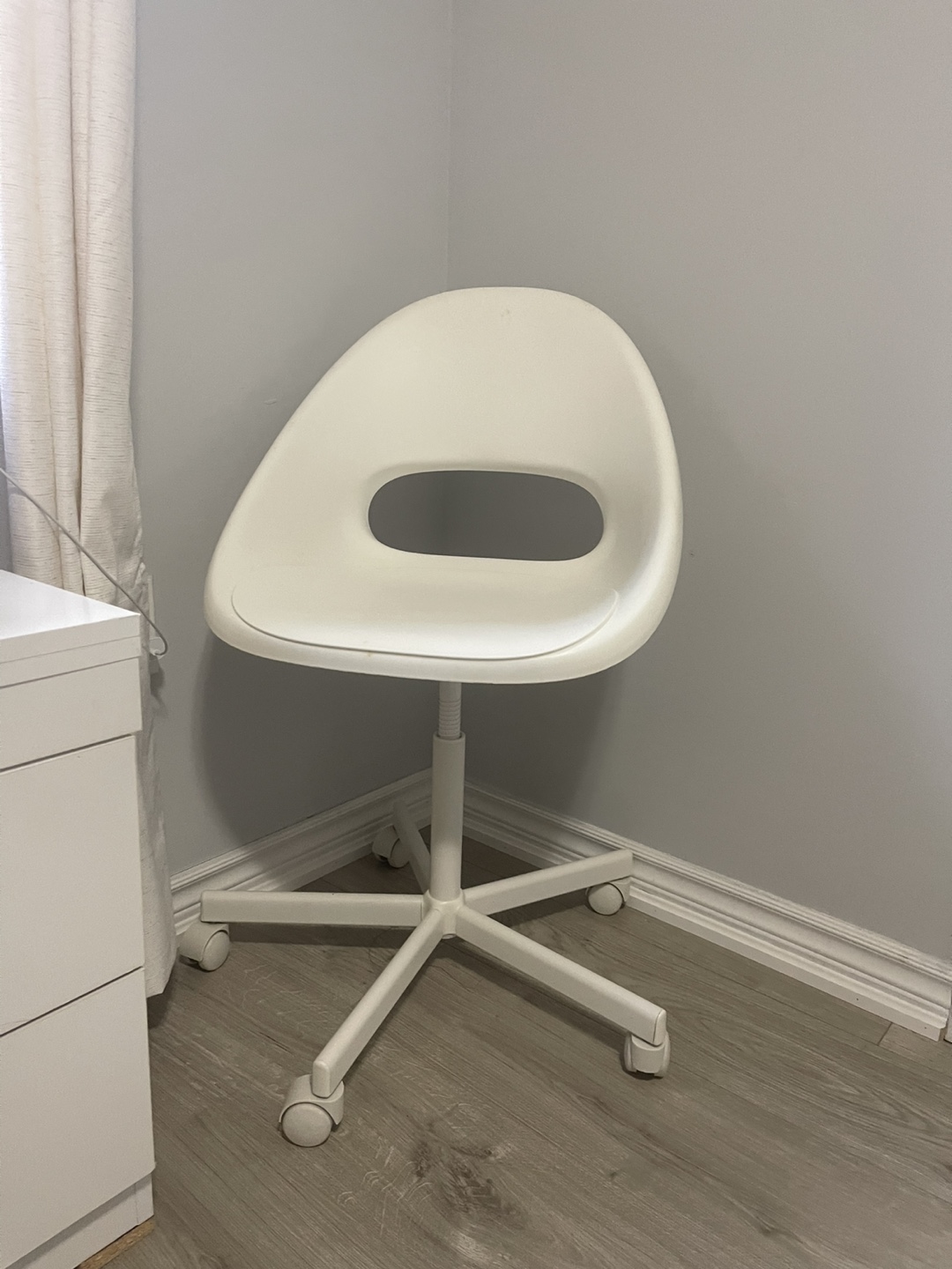 White IKEA Swivel chair