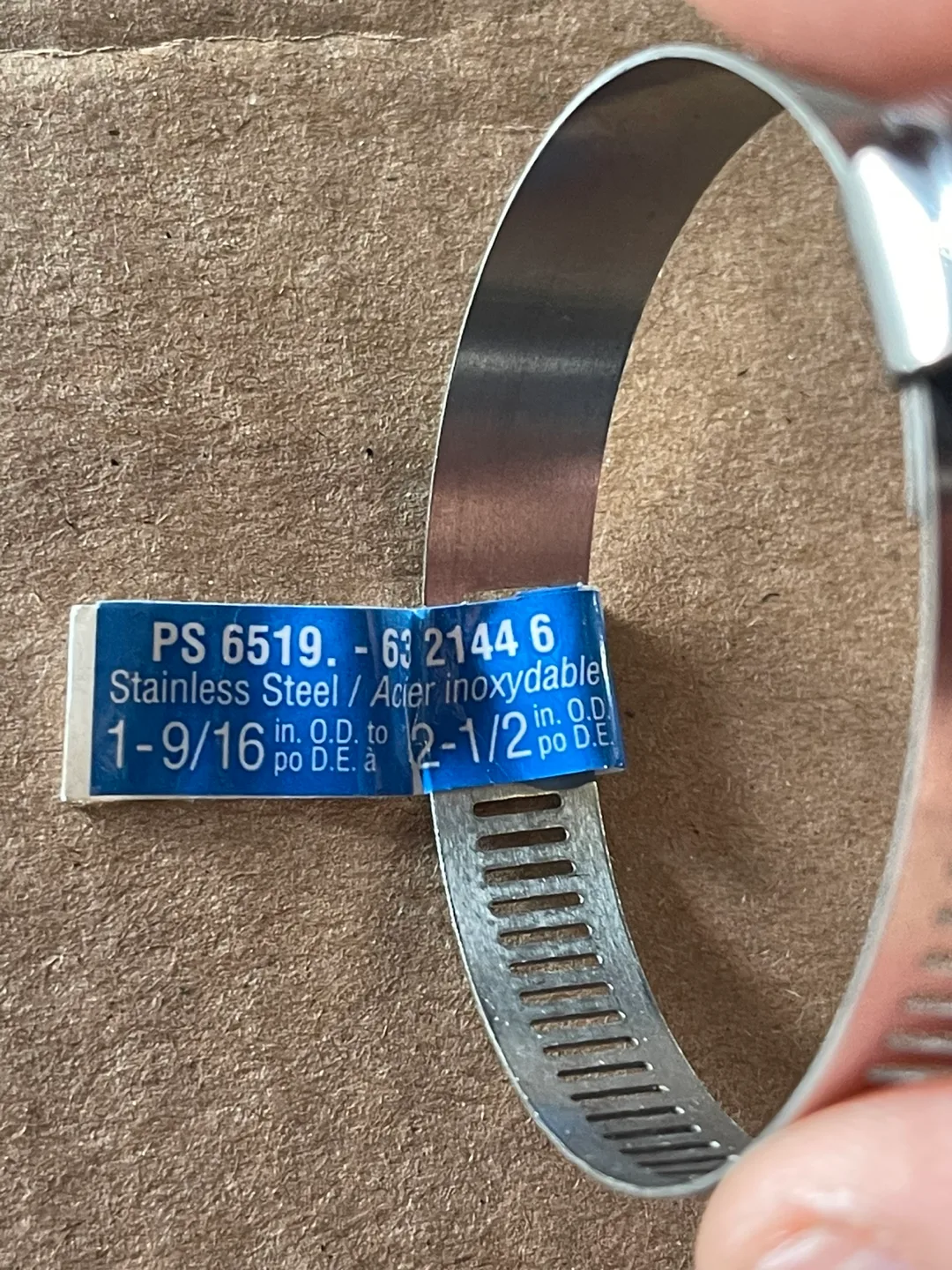 Three Stainless Steel Hose Clamps 1-9/16" to 2-1/2" image indicator(2)