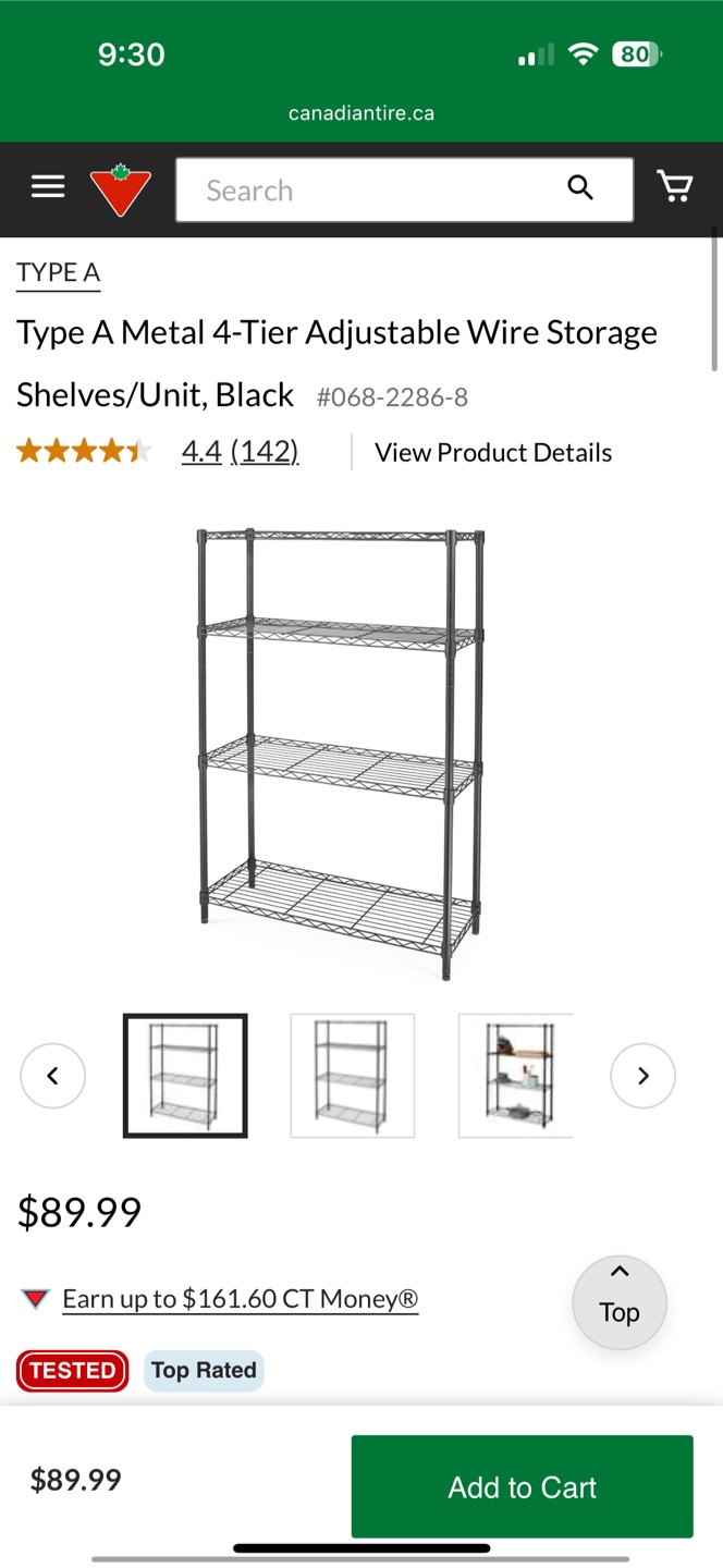 Metal Adjustable Wire Storage Shelf - photo 2