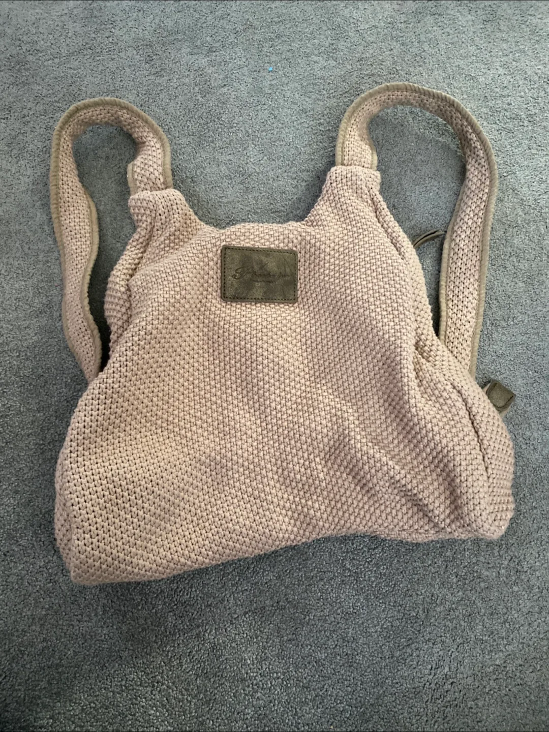 Knitted Backpack Purse thumbnail