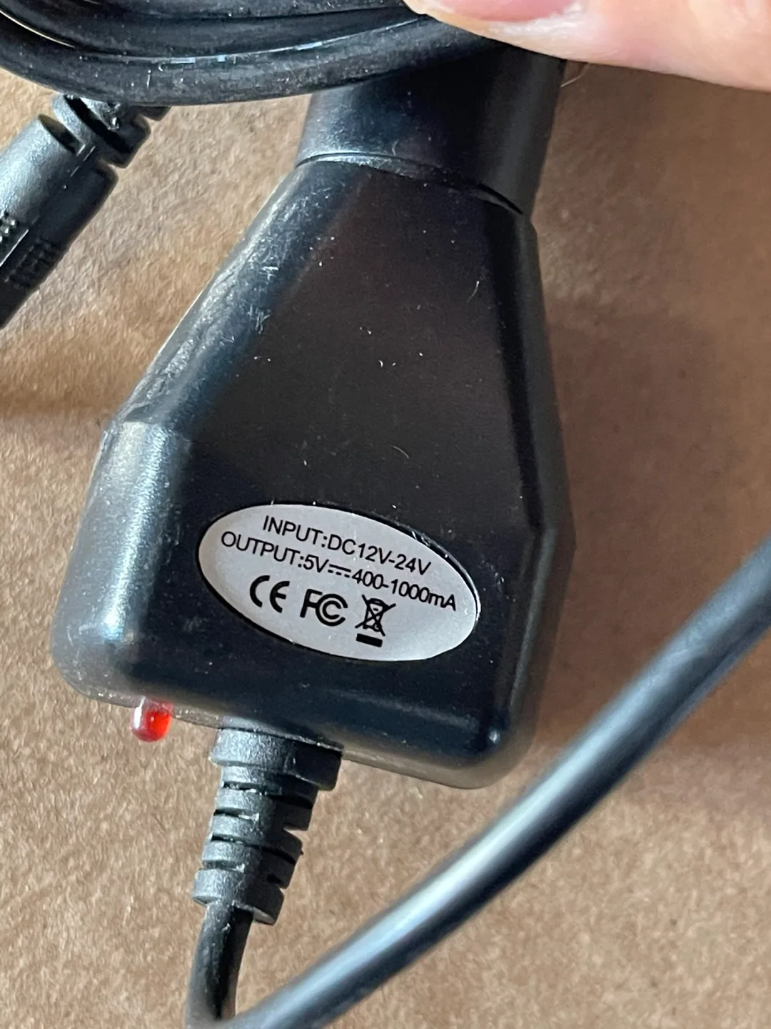 Car Charger Adapter 12V-24V to 5V 400-1000mA thumbnail