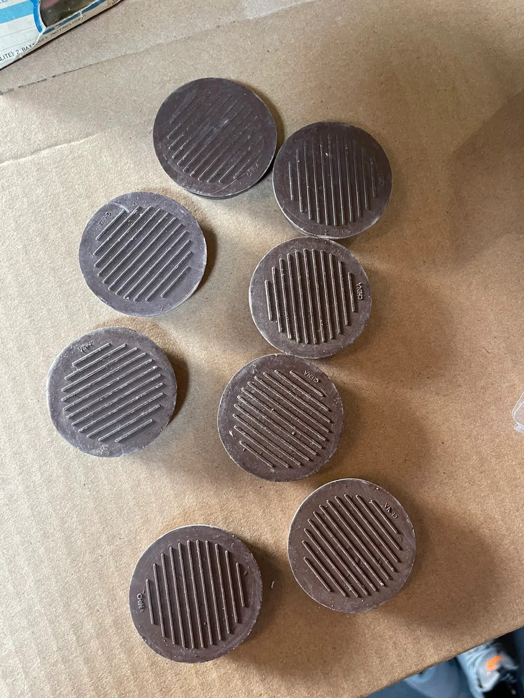 Certified 1 3/8" Round Rubber Furniture Cups (4-pack) image indicator(4)