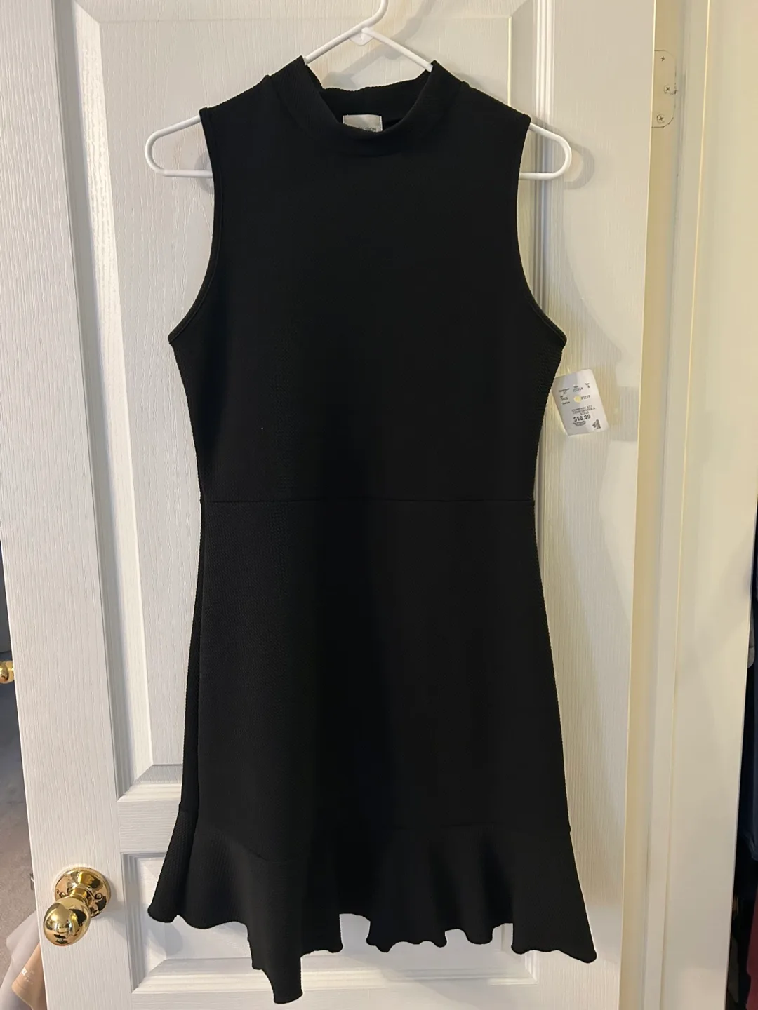 Caution to the Wind Black Mini Dress thumbnail