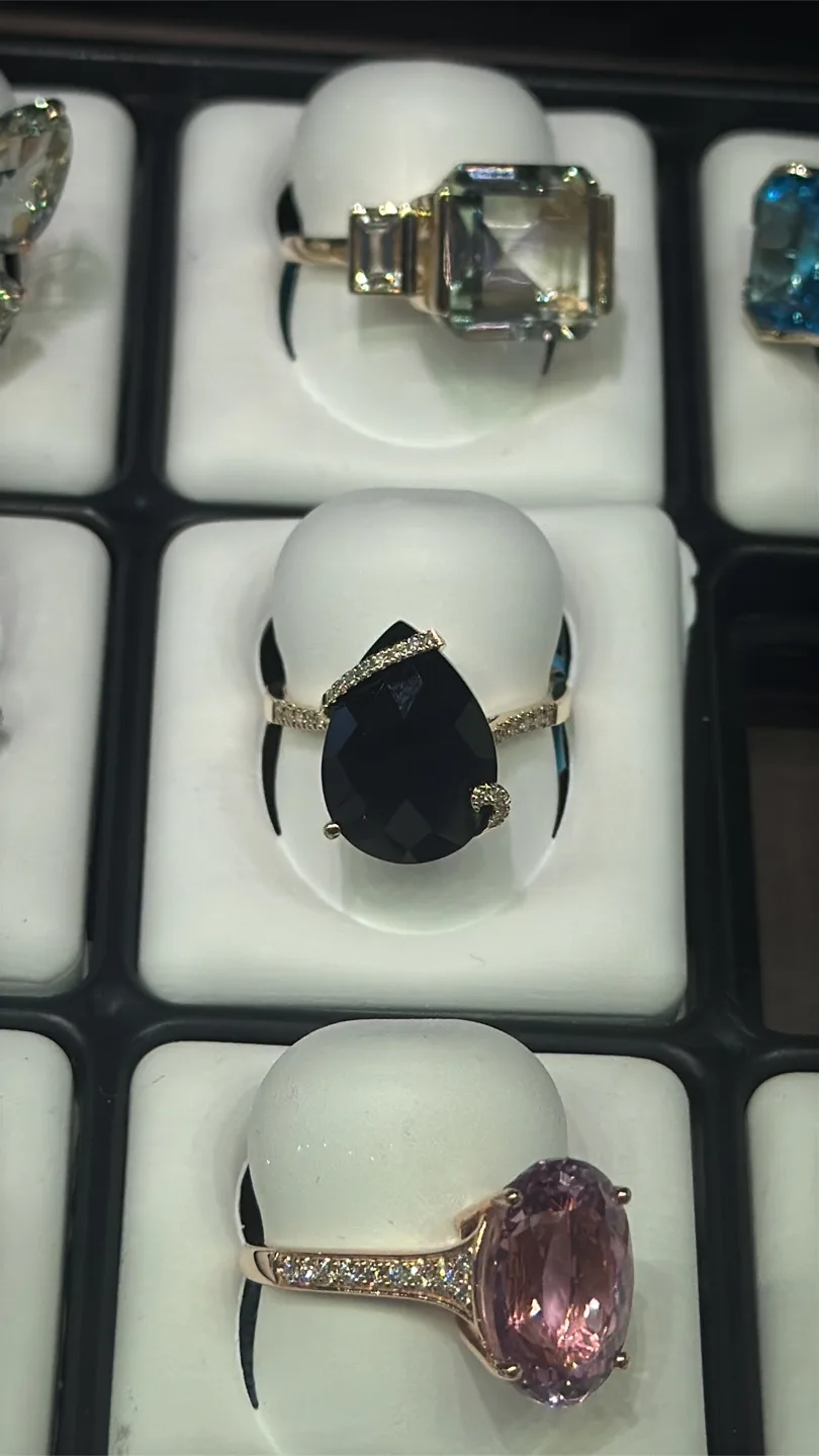 Effy 14K Yellow Gold Onyx Ring and Pendant Set image indicator(6)