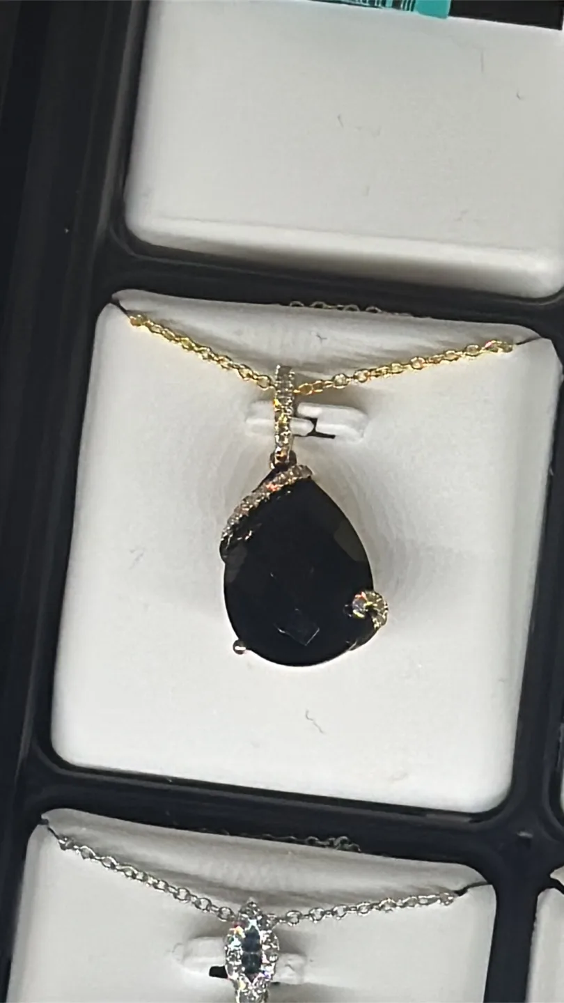 Effy 14K Yellow Gold Onyx Ring and Pendant Set image indicator(8)