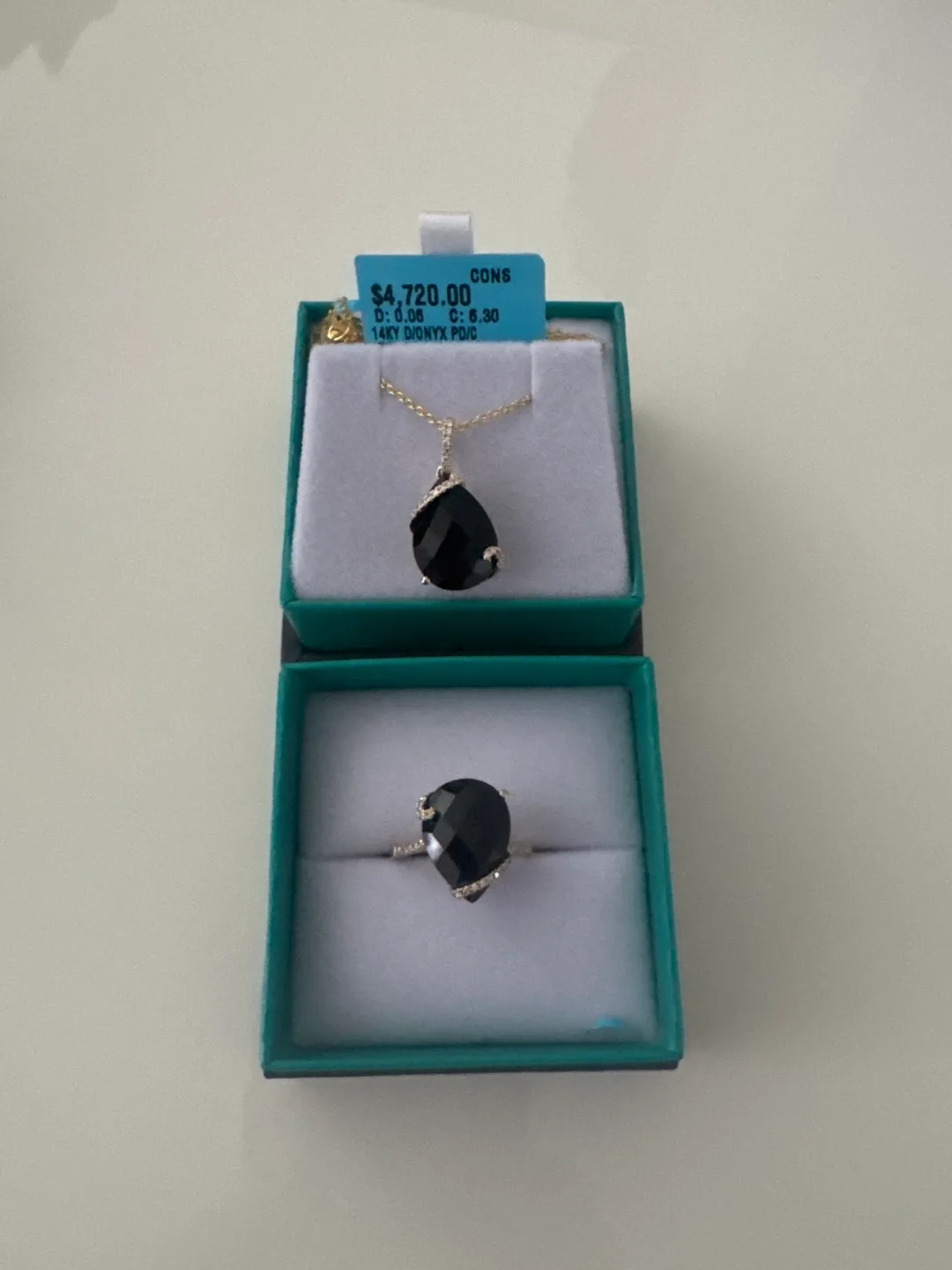 Effy 14K Yellow Gold Onyx Ring and Pendant Set thumbnail