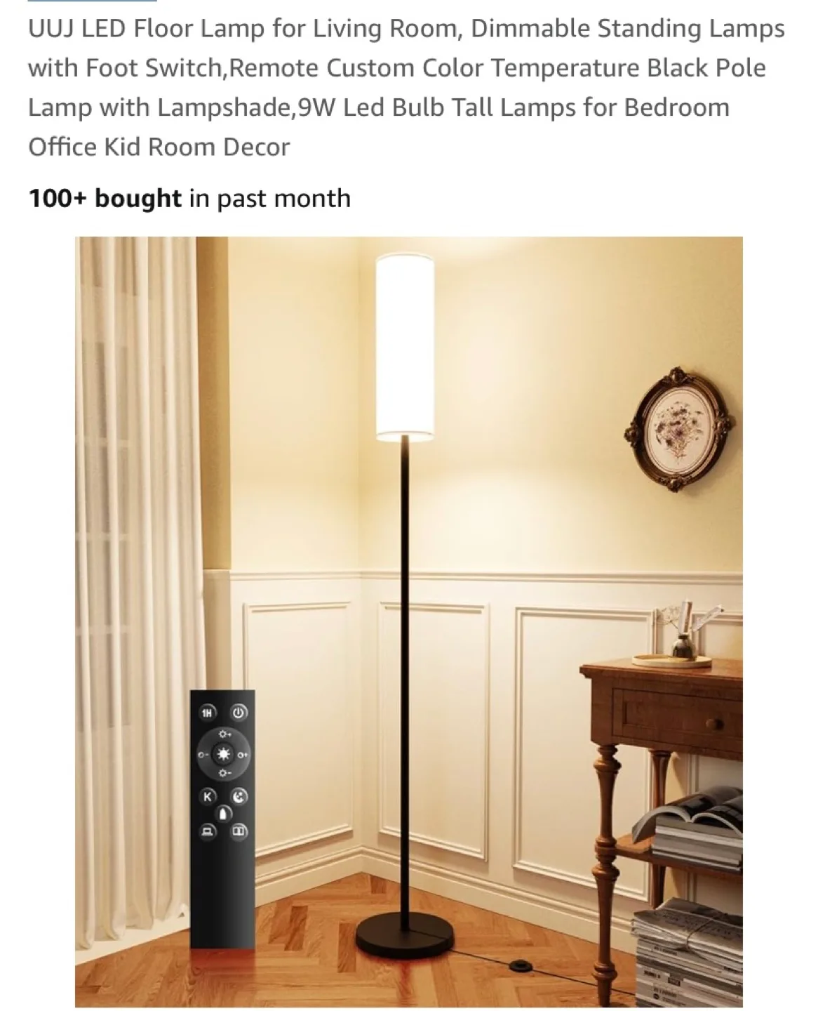 New Floor Lamp with Remote and Smart Bulb thumbnail