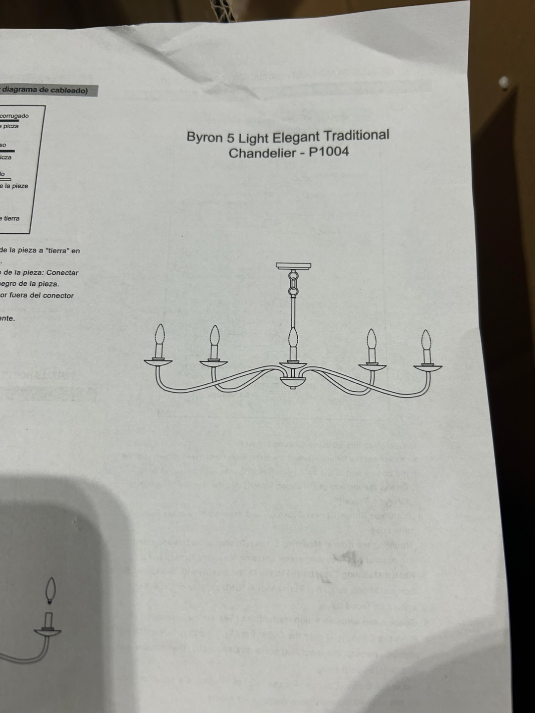 New Byron 5-Light Elegant Traditional Chandelier