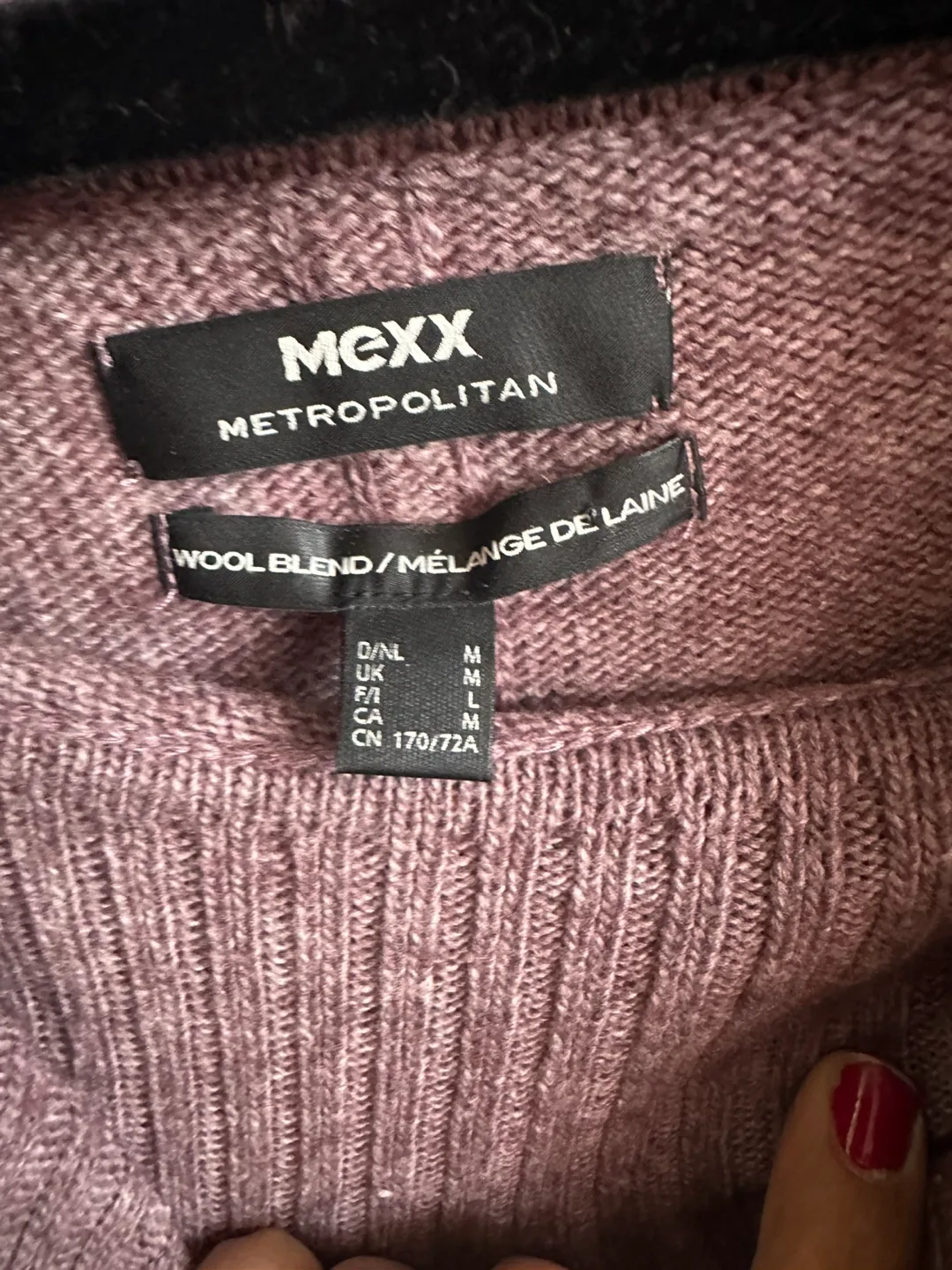 Mauve Mexx Metropolitan Cowl Neck Sweater Dress image indicator(2)