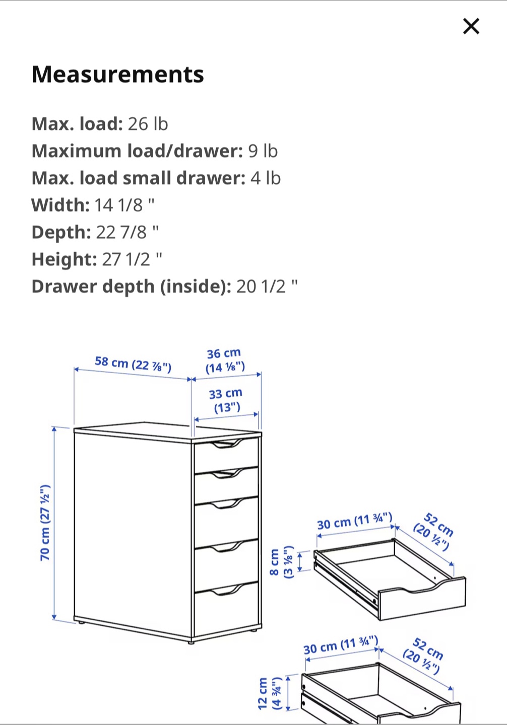 IKEA Alex Drawer Unit - Black-Brown - photo 3