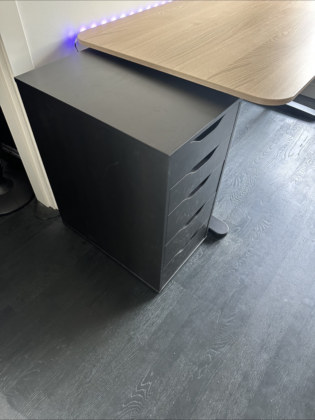 IKEA Alex Drawer Unit - Black-Brown