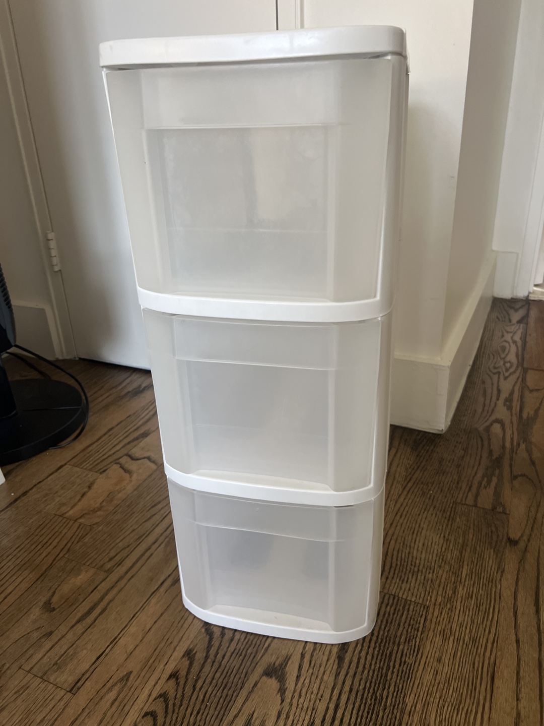 White 3-Drawer Plastic Organizer