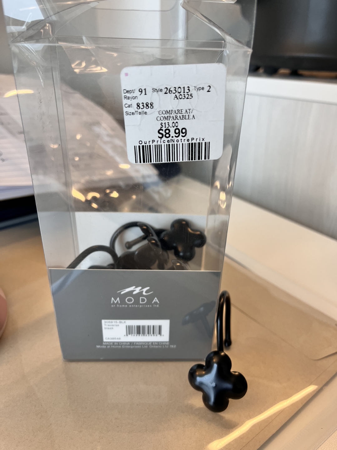 Black Shower Curtain Hooks