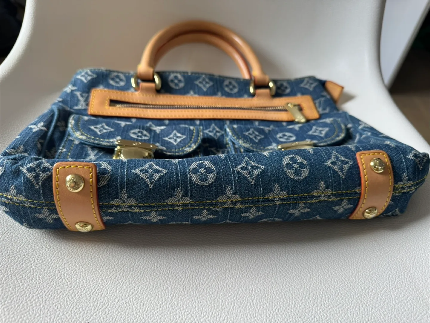 Louis Vuitton Denim Speedy Bag image indicator(2)