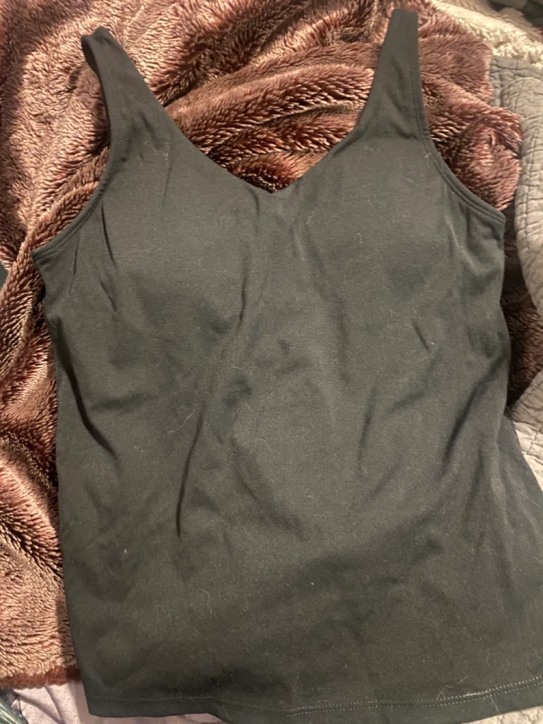 Black V-Neck Tank Top thumbnail