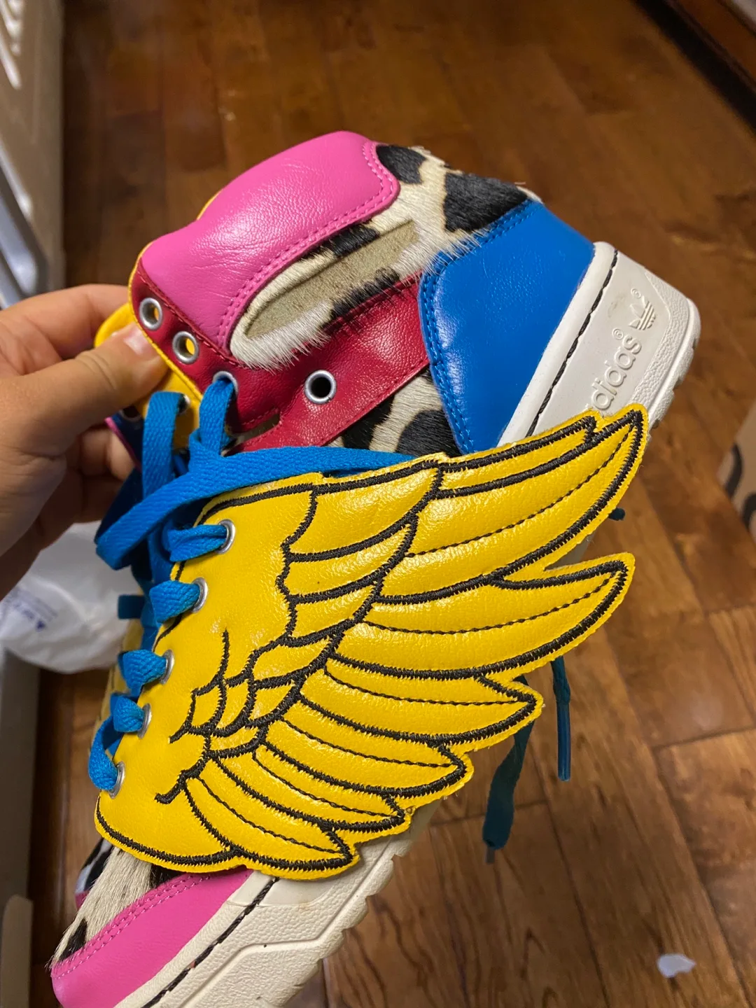 Jeremy Scott x Adidas Wings High Top Sneakers thumbnail