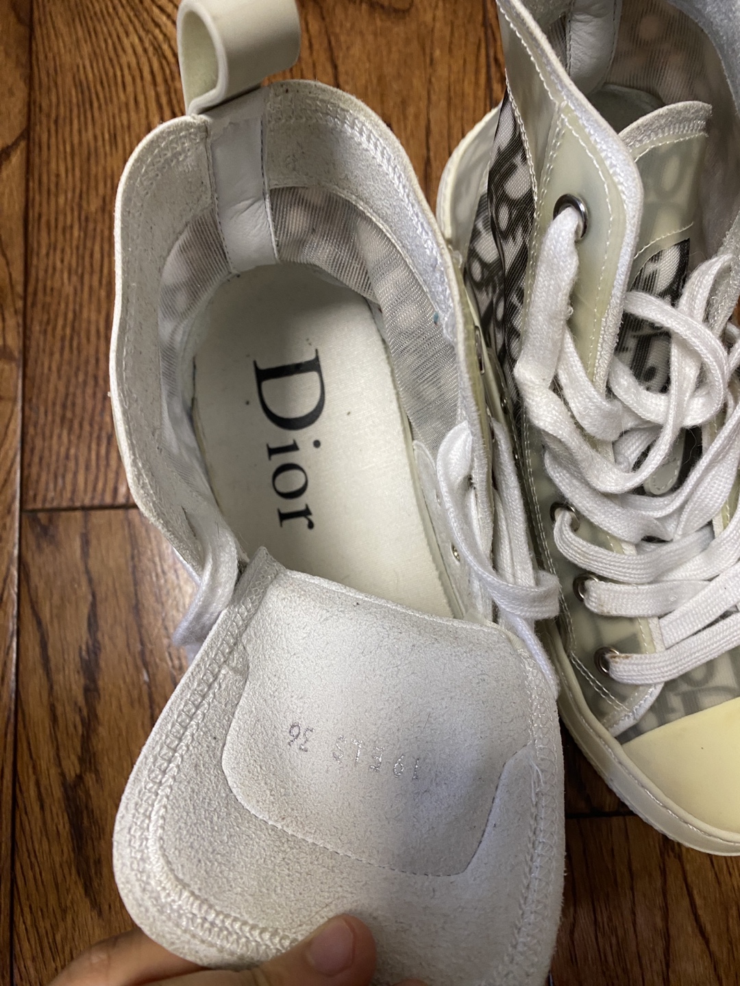 Dior Oblique Transparent High-Top Sneakers - photo 3