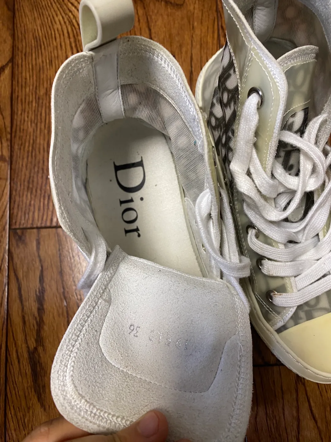 Dior Oblique Transparent High-Top Sneakers image indicator(3)
