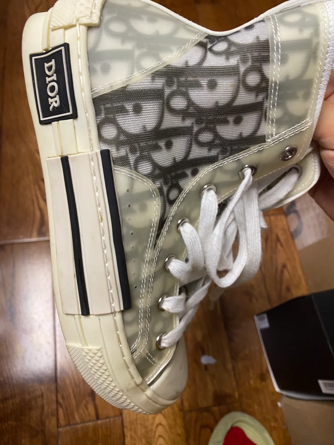 Dior Oblique Transparent High-Top Sneakers image indicator(4)