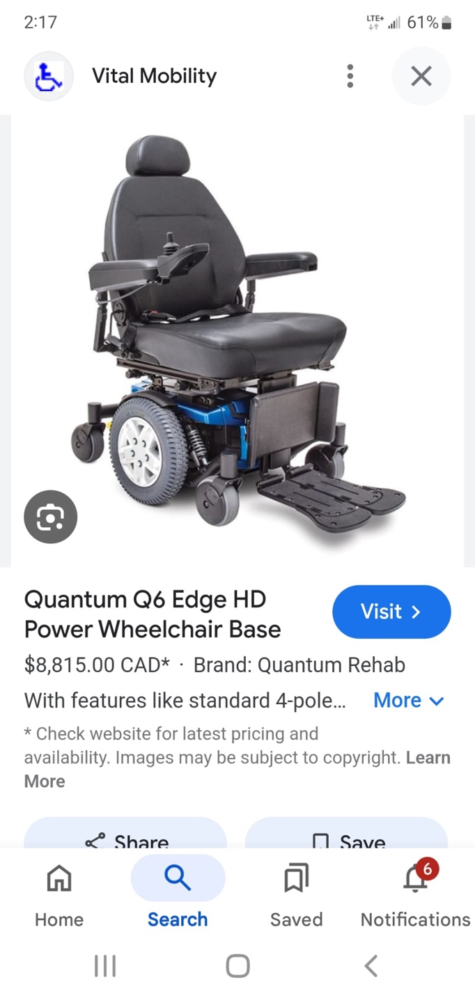 Quantum Q6 Edge HD Power Wheelchair - photo 4