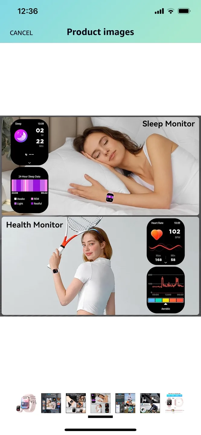 Smartwatch with 1.95" HD AMOLED Display image indicator(5)